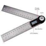 AG - 200D AG - 200D Digital 2 - in - 1 Angle Finder Meter Protractor Ruler 360° 400mm Measure CE Marking LCD Display - Gain Express