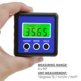 AGF - 201 Digital Protractor Angle Gauge Finder Bevel Box Inclinometer Level Meter Magnetic Base - Gain Express