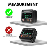 AGF - 320 AGF - 320 Digital Angle Gauge Electronic Protractor with Magnetic Base V - Groove Highly Precise Level Box LED Technology Bright Display Sets Angle Measurement for Table Saw Carpentry etc - Gain Express