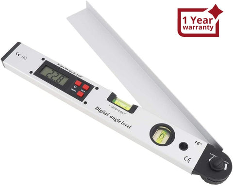 AGF - 326 Digital Angle Finder Protractor Meter 0 - 225° with Horizontal & Vertical Bubble Level, Backlit Display - Gain Express