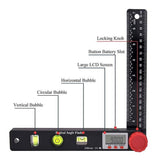 AGF - 327 AGF - 327 4 in 1 Multifunctional Digital Angle Finder Protractor, Ruler (7inch, 190mm) Level Tool with Horizontal Vertical Circular Level - Gain Express