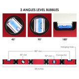 AGF - 364 AGF - 364 Foldable Angle Finder Spirit Level Ruler 28 - Inch Multi - Angle Measure with Magnet 180° Precise Angle Measurement Woodworking, Carpenters Fabricators Tool - Gain Express