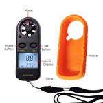 AM - 816 AM - 816 2 - in - 1 Mini Handheld Digital Anemometer with Thermometer, Air Flow Wind Speed Meter, Beaufort Wind Scale Bar Graph, Ideal for Drone Flying, Sailing, Ventilation System Airflow Measurement, m/S , km/H , Ft/min., Knots, mph, Celsius or Fahrenheit - Gain Express