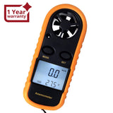 AM - 816 2 - in - 1 Mini Handheld Digital Anemometer with Thermometer, Air Flow Wind Speed Meter, Beaufort Wind Scale Bar Graph, Ideal for Drone Flying, Sailing, Ventilation System Airflow Measurement, m/S , km/H , Ft/min., Knots, mph, Celsius or Fahrenheit - Gain Express