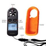 AM - 816 2 - in - 1 Mini Handheld Digital Anemometer with Thermometer, Air Flow Wind Speed Meter, Beaufort Wind Scale Bar Graph, Ideal for Drone Flying, Sailing, Ventilation System Airflow Measurement, m/S , km/H , Ft/min., Knots, mph, Celsius or Fahrenheit - Gain Express