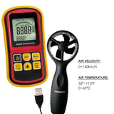 AM - 8901 AM - 8901 2 - in - 1 Digital Thermo - Anemometer, Air Flow Wind Speed Meter, 5 parameters (m/s, km/h, ft/min, knots & mph) with Thermometer Temperature, 0~45m/s Velocity Bar Graph Surf & Backlight - Gain Express