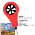 AM - M010 AM - M010 Weather Flow Pocket - size Anemometer for Smartphone iOS iPhone iPad, 2 - 89 mph Volume, Velocity, Air Flow & Wind Speed Meter for Drone Flying, Sailing, Ventilation System Airflow Measurement - Gain Express