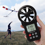 ANE - 272 ANE - 272 Digital Vane Anemometer Handheld Wind Speed Temperature Meter Air Velocity Wind Chill Tester Gauge with MAX/MIN/AVG/Current Measurement Backlight - Gain Express