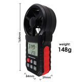 ANE - 272 ANE - 272 Digital Vane Anemometer Handheld Wind Speed Temperature Meter Air Velocity Wind Chill Tester Gauge with MAX/MIN/AVG/Current Measurement Backlight - Gain Express