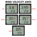 ANE - 272 ANE - 272 Digital Vane Anemometer Handheld Wind Speed Temperature Meter Air Velocity Wind Chill Tester Gauge with MAX/MIN/AVG/Current Measurement Backlight - Gain Express