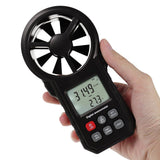 ANE - 272 ANE - 272 Digital Vane Anemometer Handheld Wind Speed Temperature Meter Air Velocity Wind Chill Tester Gauge with MAX/MIN/AVG/Current Measurement Backlight - Gain Express