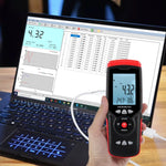 ANE - 273 ANE - 273 Professional Anemometer Datalogger Wind Speed Velocity Meter Air Flow CFM CMM Air Volume Wind Direction Temperature Humidity Measurement Digital Tester Gauge with MAX / MIN / AVG Value, Data Hold, and Backlight - Gain Express