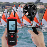 ANE - 273 ANE - 273 Professional Anemometer Datalogger Wind Speed Velocity Meter Air Flow CFM CMM Air Volume Wind Direction Temperature Humidity Measurement Digital Tester Gauge with MAX / MIN / AVG Value, Data Hold, and Backlight - Gain Express