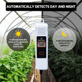 AQM - 419_US AQM - 419 Dual - Output CO2 Controller Carbon Dioxide Monitor with Day & Night Auto Detection, Temperature and Humidity Measurement, 15ft Remote NDIR CO2 Sensor, and Trend Chart for Greenhouses, Offices, Factories, Homes, etc. - Gain Express