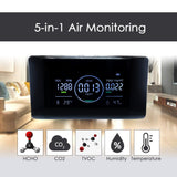 AQM - 422 AQM - 422 IAQ Monitor 5 in 1 Professional HCHO | CO2 | TVOC Meter with Humidity & Temperature Measurement NDIR Sensor Portable Carbon Dioxide Monitor for Home, RV, Grow Tents, Factory etc. - Gain Express