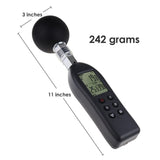 AZ87786 AZ87786 WBGT (Wet Bulb Globe Temperature) Heat Stress Meter Datalogger Air Globe Temperature Humidity Tester with Backlight Indicator Audible Alarm Data Logging Function Handheld or Mount in Tripod - Gain Express