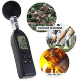 AZ87786 AZ87786 WBGT (Wet Bulb Globe Temperature) Heat Stress Meter Datalogger Air Globe Temperature Humidity Tester with Backlight Indicator Audible Alarm Data Logging Function Handheld or Mount in Tripod - Gain Express