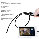 C0598AM C0598AM USB Handheld Endoscope 7mm Camera Head Video Inspection Borescope w/ 7" Android Monitor - Gain Express