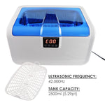 CE - 7200A_EU CE - 7200A Stainless Steel 2.5L Ultrasonic Cleaner Heater Jewelry Watches Dentures w/ Timer 110V or 220V - Gain Express