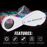 CLMG - 7209 Foldaway Dichroscope Gemstone Jewelry Testing Tool Lightweight and Portable Ideal for Jewelers and Gemologists - Gain Express