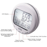 CO87 CO87 Desktop Indoor Air Quality Monitor Carbon Dioxide (CO2) Temperature Humidity %RH 0~2000ppm Range - Gain Express