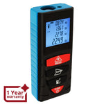 DIS - 209 DIS - 209 40M (131ft) Digital Laser Distance Meter Measuring Device D8 Rangefinder Measure Telemetro Range Finder with Backlit LCD Screen, Single - distance/ Continuous Measurement Area Pythagorean Modes, +/ - 1.5mm High Accuracy - Gain Express