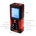 DIS - 62 DIS - 62 Digital Laser Distance Meter 100m(328ft) Handheld Range Finder Area & Volume Measuring Tools Meter Tester with Backlight and Spirit Bubble Level, ±1mm accuracy - Gain Express