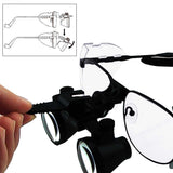 DL - 025 DL - 025 2.5x Magnification Dental Loupes, Galilean Style Titanium Frame, Dental Surgical Medical Binocular, 100mm Field of View + 90mm Depth of Field +420mm Working Distance, Flip - Up Function Flexible Optical Glass Loupe Dentistry - Gain Express