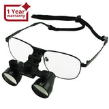 DL - 035 DL - 035 3.5x Magnification Dental Loupes, Galilean Style Titanium Frame, Dental Surgical Medical Binocular, 60mm Field of View + 55mm Depth of Field +420mm Working Distance, Flip - Up Function Flexible Optical Glass Loupe Dentistry - Gain Express