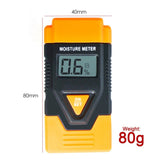 DM1100 DM1100 3 - in - 1 Digital 2 Pin Wood Building Hard Material Moisture Meter Temperature °C / °F Measure - Gain Express