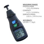 DT - 6236B DT - 6236B 2in1 Digital Laser Photo Tachometer Non - Contact & Contact RPM Gauge CE Marking Handheld Tester - Gain Express