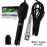 E - 2627 E - 2627 PH Probe with BNC Connector, 150cm Long Cable 0 - 14pH Test Sensor Electrode for PH Meter Monitor Controller, Replacement Kit for Aquarium Hydroponics Plant Pool Spa - Gain Express