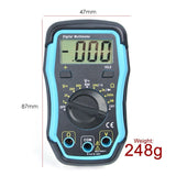 E04 - 008 E04 - 008 Digital Multimeter w/ Test Leads, Overload Protection, DC AC Voltage Resistance Diode Measure DMM Multi Meter Tester 1999 Readings, Backlight - Gain Express