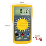 E04 - 009 E04 - 009 Digital Multimeter 1999 Counts ACV DCV DC Current Diode Battery Tester Meter LCD Display CE Marking - Gain Express