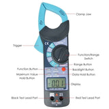 E04 - 014 E04 - 014 Digital Clamp Meter DC AC Audible Continuity Tester CE Marking Reading 1999 LCD Backlight - Gain Express