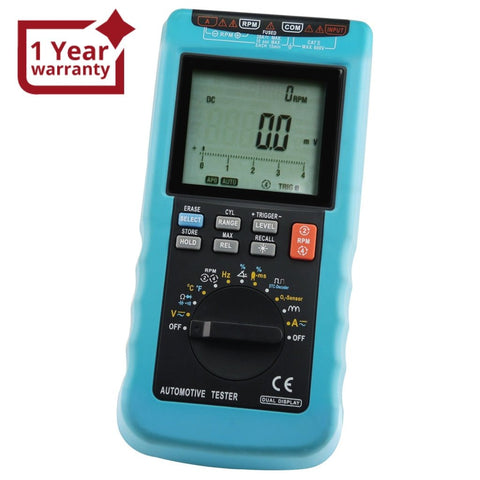 E04 - 024 E04 - 024 Automotive Multimeter Scan Car Engine Analyzer RPM Voltage Current Dwell Angle w/ Buzzer - Gain Express