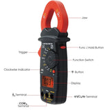 E04 - 033 E04 - 033 Clamp Meter Autorange Phase Sequence Test DC AC Voltage AC Current Diode Digital LCD Display - Gain Express