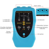 E04 - 035 E04 - 035 Phase Sequence and Motor Rotation Conveyors Pump Tester Meter Tool 120~460VAC - Gain Express