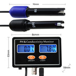 ECM - 231_EU ECM - 231 Online PH & EC Conductivity Monitor Meter Tester ATC, Water Quality Real - time Continuous Monitoring, Rechargeable, for Aquaculture, Aquarium, Pond, Hydroponics - Gain Express