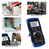 ENG - 214 ENG - 214 Auto - Ranging LCD Digital Multimeter Engine Analyzer Tester DCV/ACV, RPM Tachometer, Dwell Angle, Current, Temperature, Resistance, Diode Continuity Test, Pulse Width - Gain Express