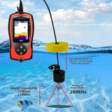 FF - 1108 - 1CLA FF - 1108 - 1CLA LUCKY 100M (328ft) Wireless & 45M (147ft) Wired Sonar 2 - in - 1 Color Fish Finder Attracting Light, Sea Night Fishing 90° Beam Angle Rechargeable - Gain Express