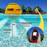 FF - 1108 - 1CLA FF - 1108 - 1CLA LUCKY 100M (328ft) Wireless & 45M (147ft) Wired Sonar 2 - in - 1 Color Fish Finder Attracting Light, Sea Night Fishing 90° Beam Angle Rechargeable - Gain Express