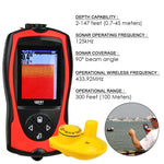 FF - 1108 - 1CW FF - 1108 - 1CW Lucky Wireless Fish Finder 2~147ft Colored LCD Fishfinder Sensor Sonar Detector Fishing - Gain Express