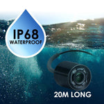 FF - 180AR FF - 180AR LUCKY Underwater Camera Fish Locator Finder Sun - Visor Liftable Protective Cover, 120° Wide Angle 20M Cable Length 4 IR LED 4.3" Display Video & Photo Capture Rechargeable - Gain Express