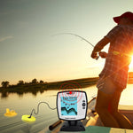 FF - 918N2 FF - 918N2 LUCKY 2 - in - 1 Fish Finder 100m (Wired) / 45m (Wireless) Depth Sounder Sensor Transducer Fishfinder Fishing Detector Monitor - Gain Express