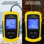 FFC - 1108 - 1 FFC - 1108 - 1 Lucky Portable Fish Finder Sonar, TN/ Anti - UV LCD Display with Clear LED Backlight for Night Fishing, Wired Fishfinder with Alarm, 100M (328ft) Depth Detection, Turbid Water, Reservoir, Sea, River, lake, Boat Kayak Ice Fishing - Gain Express