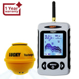 FFW - 718LA FFW - 718LA Lucky Wireless Fish Finder w/ Attracting Light Lamp Portable Rechargeable Locator 45M Depth 150M Wireless Sonar Sensor Transducer Range for Boats Kayak Ice Night Fishing - Gain Express