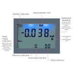 FM - 207_1K FM - 207 Digital Force Meter Gauge Pull & Push Magnitude Test Tester Newtonmeter Newton N / kg / lb / g Measurement, for Manufacturing, Electronics, Building Hardware, Textile, Auto Parts - Gain Express