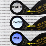 GEM - 247 GEM - 247 15x 21mm Optic Glass Loupe 6 LED & UV Light Magnifier Jeweler Foldaway Pocket Black Frame Triplet Lens Magnifying Gem Jeweler Mechanics Photographer Hobbyist Watchmaker - Gain Express