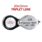 GEM - 395 GEM - 395 20x Magnification Mini Jewelry Loupe High - quality Hasting Loupe with Optical Glass Triplet Lens, Stainless Steel Body, and Foldaway Pocket Design – Ideal for Stamp & Coin Enthusiasts, Watch Repair, and Hobby Mechanics - Gain Express